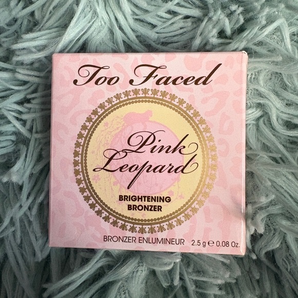 Vintage Too Faced Pink Leopard Brightening Powder Bronzer - sample/travel size - Picture 2 of 3
